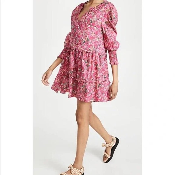Misa Los Angeles Dresses & Skirts - Misa Los Angeles Maya Floral Pink Dress Size Medium